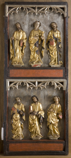 Saint Apostles, Our Lady of Sorrows. Right Wing of the Altar Retable from Stary Zywiec, c1400. Creator: Unknown.