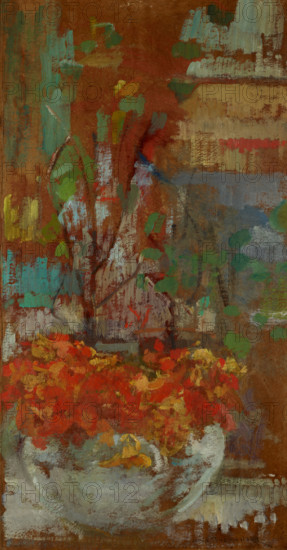 Composition with Nasturtiums, c1906. Creator: Olga Boznanska.