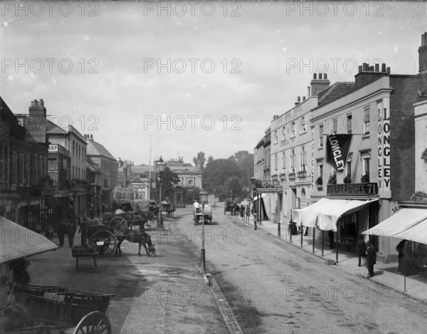 Market Place, Watford, Hertfordshire, 1860-1922. Creator: Henry Taunt.