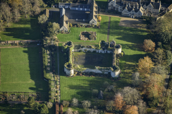 Barnwell Castle, a thirteenth century fortified residence, North Northamptonshire, 2024. Creator: Damian Grady.