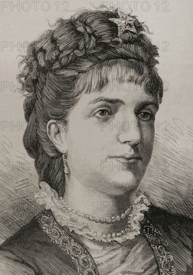 Margherita of Savoy, 1878. Creator: Arturo Carretero y Sánchez.