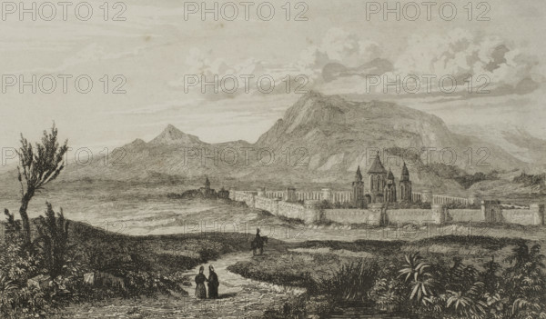 Mount Ararat, Armenia, 1838.  Creator: Augustin François Lemaitre.