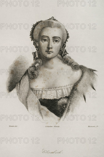 Elizabeth of Russia, 1839. Creator: Manceau.
