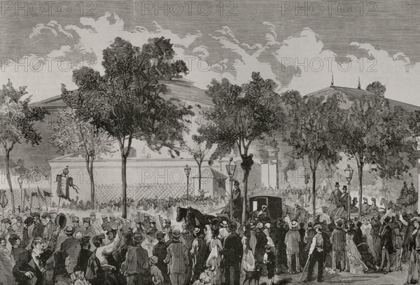 Ten Year's War: return of Catalan volunteers, Barcelona, Catalonia, 1878. Creator: Bernardo Rico.