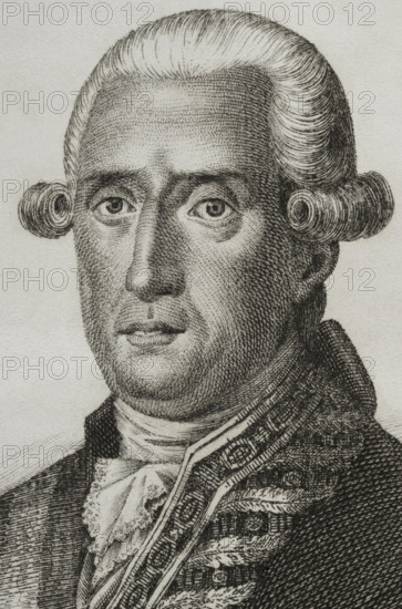 Jose Moñino y Redondo, 1st Count of Floridablanca (1728-1808), Spanish statesman, 1851. Creator: Pedro Hortigosa.