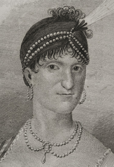 Maria Luisa of Parma (1751-1819), 1851.  Creators: Miranda, Martínez.