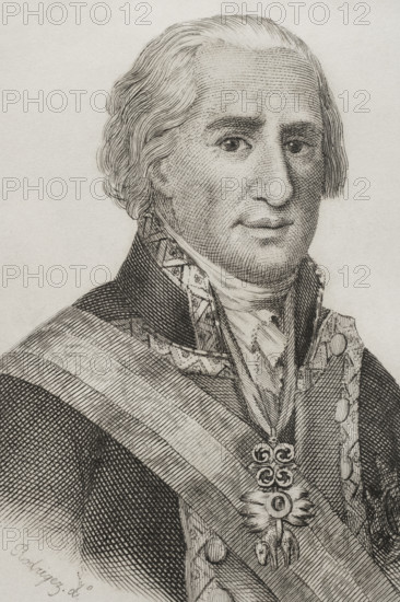 Pedro de Alcántara Téllez Girón y Pacheco (1755-1807), Spanish Lieutenant General, 1851. Creators: Martinez, Rodriguez.