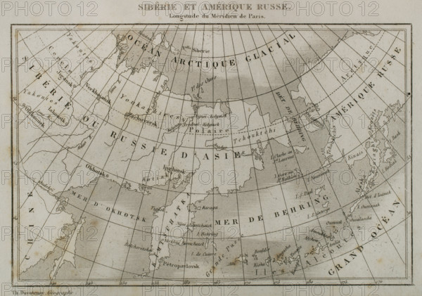 Siberia and Russian America, 1839.  Creator: Thunot Duvotenay.