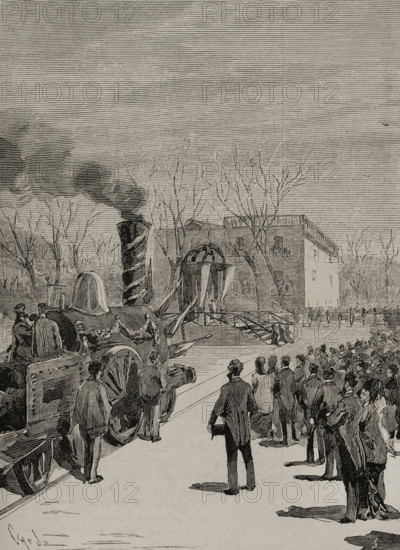 Inauguration of the France Railroad in Gerona, on January 20, 1878, (1878). Creator: Tomás Carlos Capuz.