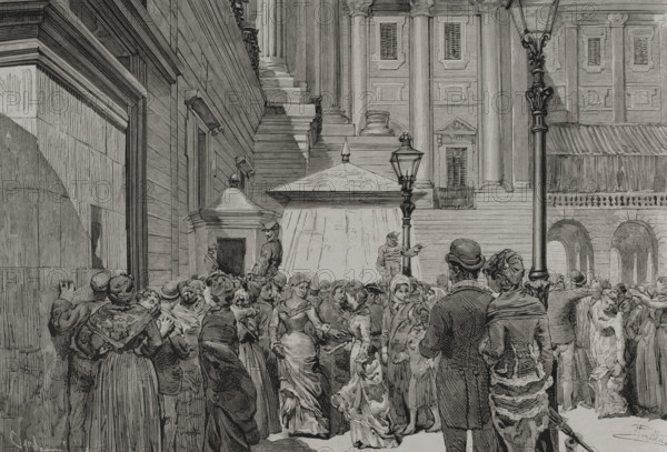 Death of Queen Mercedes of Orléans (1860-1878), Madrid, Spain, 1878. Creator: Tomás Carlos Capuz.
