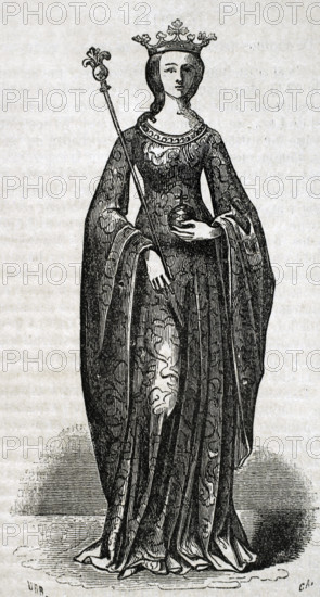 Maria of Navarre, 1852.  Creator: Tomás Carlos Capuz.