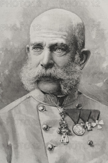 Franz Joseph, Emperor of Austria, King of Hungary, Croatia and Bohemia, 1898. Creator: Unknown.