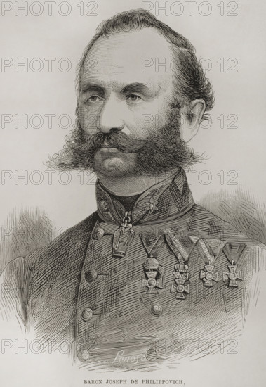 Josip Filipovic (1818-1889), Austrian-Hungarian general, 1878. Creator: Penoso.