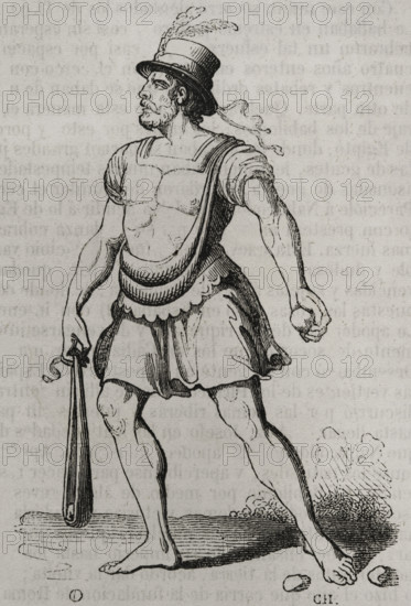 Majorcan slinger, 1852. Creator: Unknown.