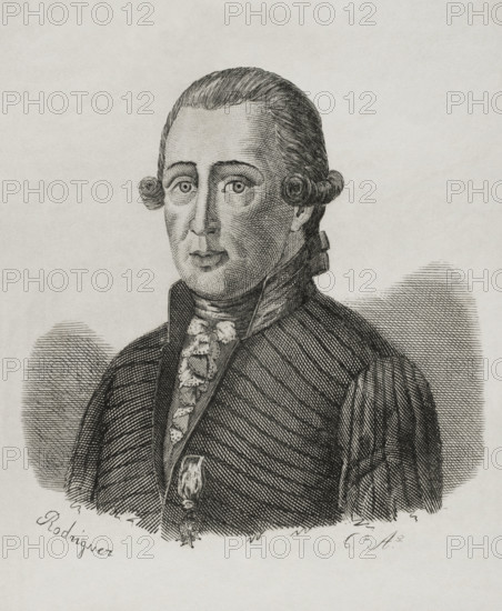Domingo de Iriarte (1747-1795), Spanish diplomat, 1851. Creator: Unknown.