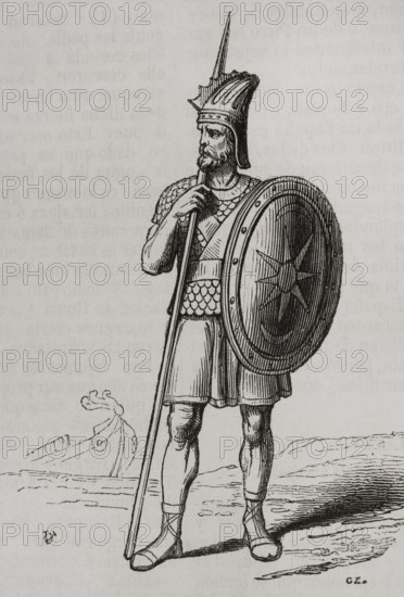 Phoenician warrior, 1852. Creator: Unknown.