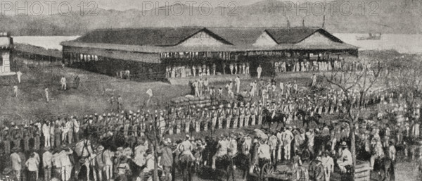 Cuban war of Independence: review of troops coming from the interior of the island, Cuba, 1898. Creator: Unknown.