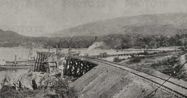 Dock of Juragua mines in the Bay of Santiago de Cuba, Cuba, 1898. Creator: Unknown.