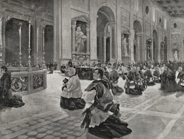 Easter in Rome, Italy, 1898. Creator: Enrique Laporta Valor.
