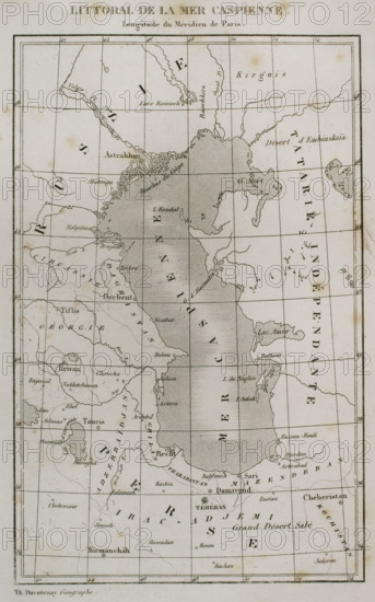Caspian Sea coast, 1839. Creator: Thunot Duvotenay.