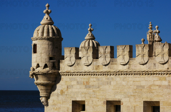 Belém Tower (Tower of Belém), Lisbon, Portugal, 16th century, 2008. Architectural detail. Creator: Unknown.