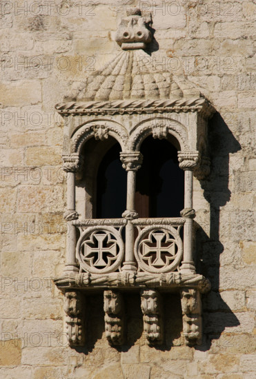 Belém Tower (Tower of Belém), Lisbon, Portugal, 16th century, 2008. Architectural detail. Creator: Unknown.