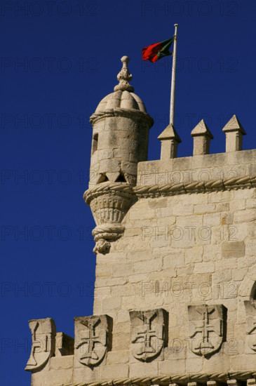 Belém Tower (Tower of Belém), Lisbon, Portugal, 16th century, 2008. Architectural detail. Creator: Unknown.