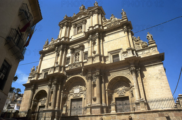 Main facade of the Ex-collegiate church of San Patricio, Lorca, Murcia, Spain, 2008. Creator: LTL.