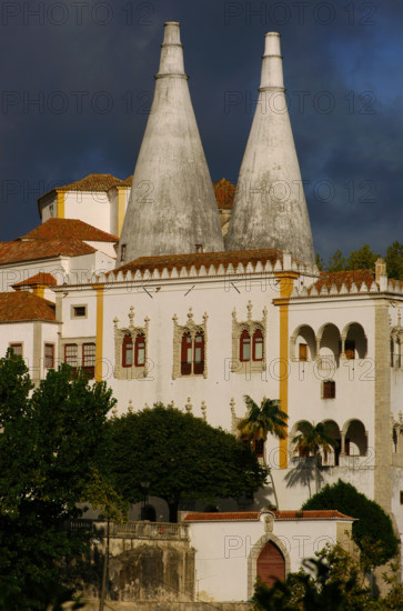 View of the conical chimneys, National Palace (Palacio da Vila), Sintra, Portugal, 2008. Creator: Unknown.