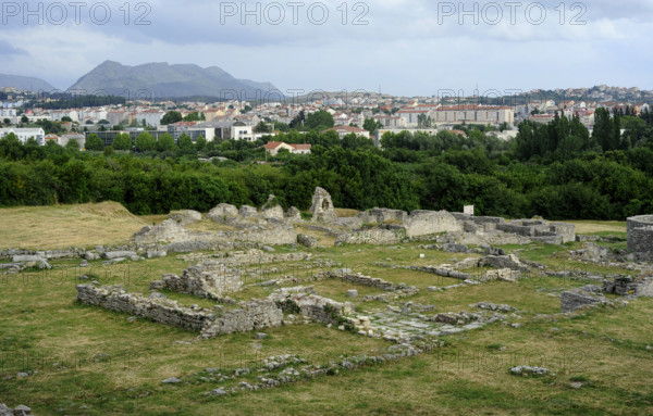 Ruins of the Episcopal Centre, ancient city of Salona, Solin, Croatia, 2018. Creator: Unknown.