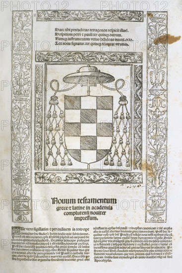 Complutensian Polyglot Bible, 1514-1517.  Creator: Unknown.