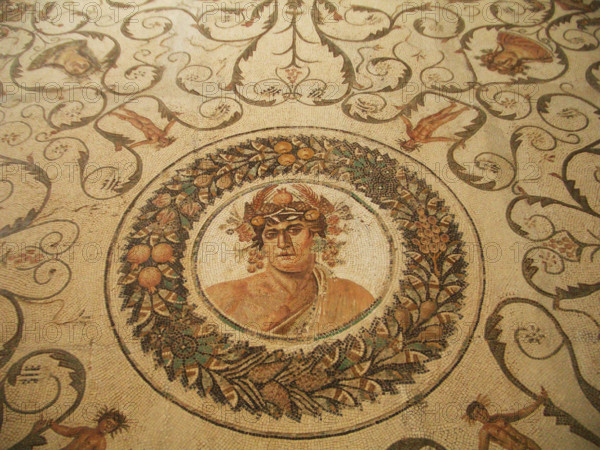 Mosaic, El Jem Museum, El Djem, Tunisia, 2009. Creator: Amanda Waite.