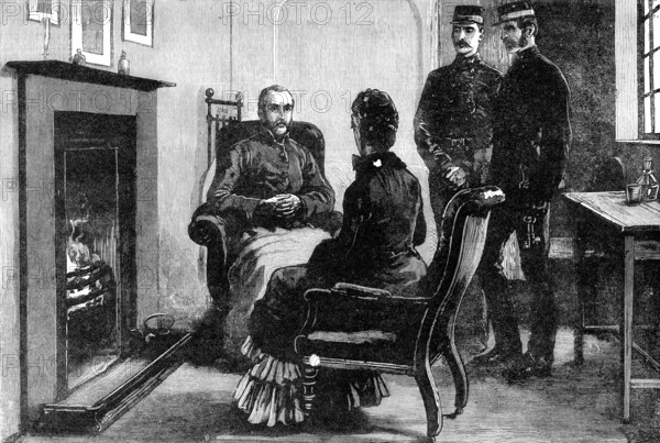The State of Ireland: Mr. Parnell interviewed in Kilmainham Jail, 1881. Creator: Unknown.
