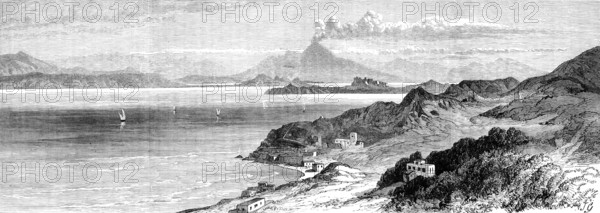 The earthquake in the Island of Ischia: view from the garden of the Gran Sentinella, 1881. Creator: Unknown.