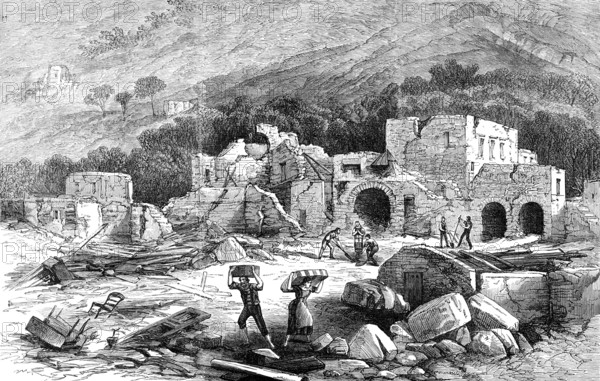 Part of Casamicciola, Isle of Ischia, after the earthquake, 1881. Creator: Unknown.