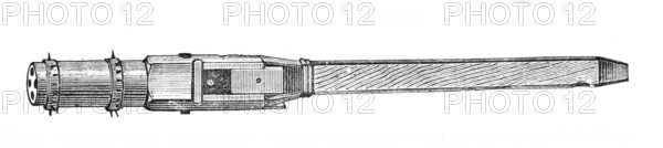 The "Holy-Water Sprinkler" (mace, combined with four pistol-barrels), 15th century, (1881). Creator: Unknown.