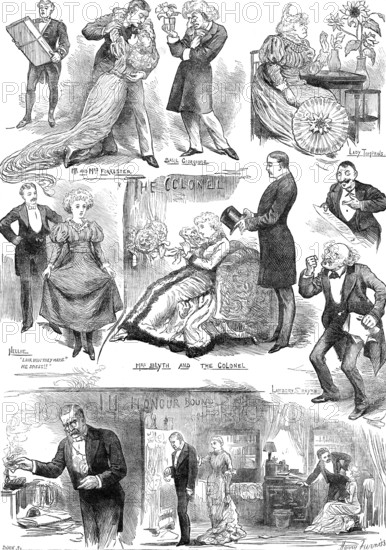 Sketches at the Prince of Wales' Theatre, 1881. Creator: Joseph Swain.