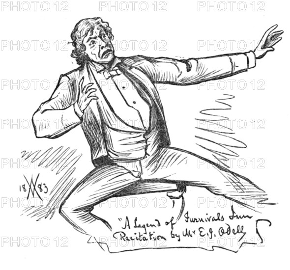 A Legend of Furnivals Inn - Recitation by Mr. E. J. Odell, 1883. Creator: Unknown.
