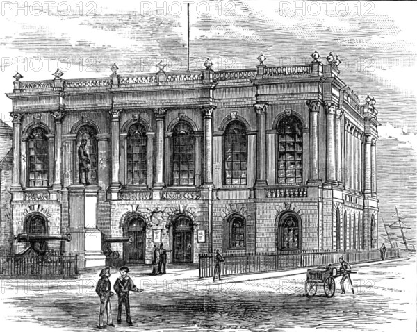 The Royal Visit to Swansea: Swansea Townhall, 1881. Creator: Unknown.