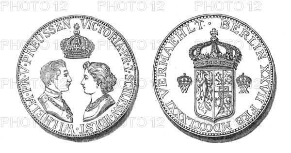 Wedding Medal for the Royal Marriage at Berlin, 1881. Creator: Unknown.