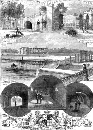The Royal Visit to Welbeck Abbey, 1881. Creator: Unknown.