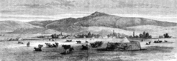 The Transvaal War: view of Newcastle from Fort Terror, 1881.  Creator: Unknown.
