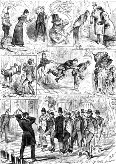 Preparing for the Pantomime, 1881. Creator: M. P..