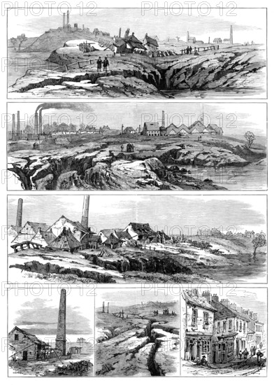 Subsidence of land at the Northwich Salt-Mines, 1881. Creator: Unknown.