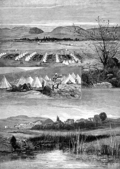 War sketches in South Africa: 1. Pretoria, capital of the Transvaal. 2. Heidelberg, Transvaal, 1881. Creator: Unknown.