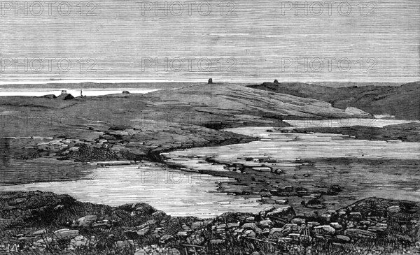 The American Franklin Search Expedition - view in summer, King William's Land, 1870, (1881). Creator: Unknown.