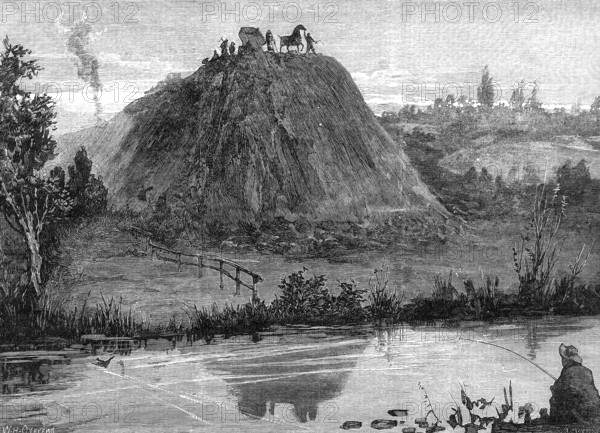 George Stephenson, Father of Railways: making a railway, 1881. Creator: W. I. Mosses.