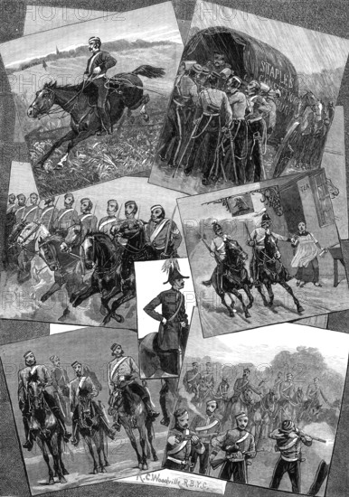 Out with the Berkshire Yeomanry, 1881. Creator: Unknown.