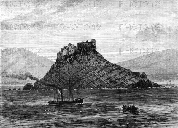 The French Expedition to Tunis: the Island and Fort of Tabarka, 1881. Creator: Unknown.
