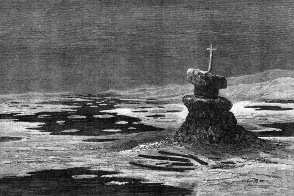 The American Franklin Search Expedition: boat place, Erebus Bay, 1881. Creator: Unknown.
